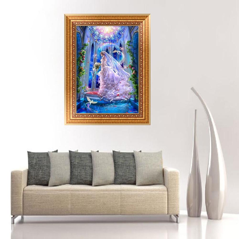 Wedding Beauty - Full Round Drill Diamond Painting 30*40CM