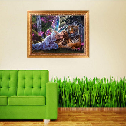 Angel Tiger - Full Round Drill Diamond Painting 40* 30CM