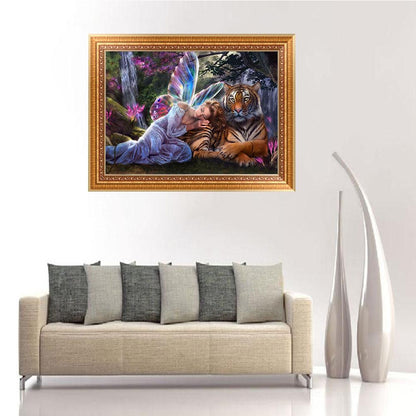 Angel Tiger - Full Round Drill Diamond Painting 40* 30CM