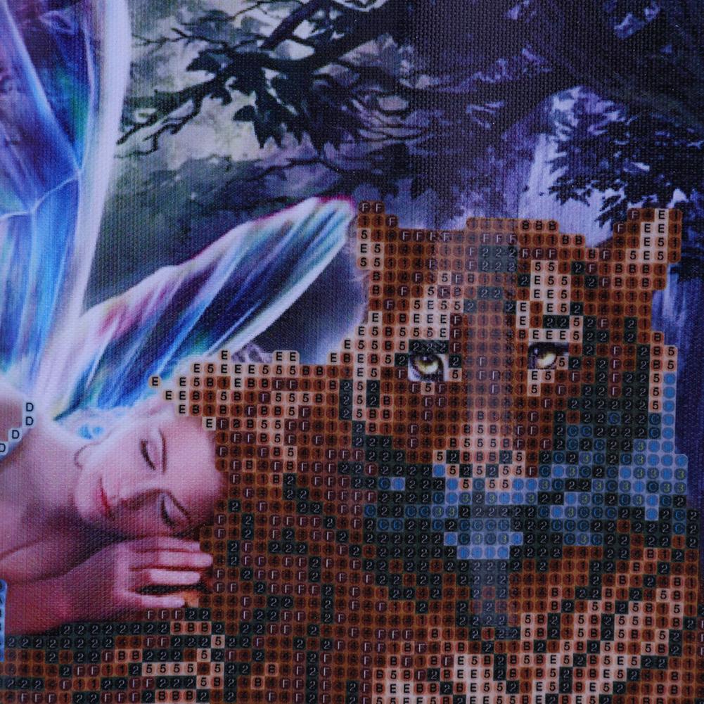Angel Tiger - Full Round Drill Diamond Painting 40* 30CM