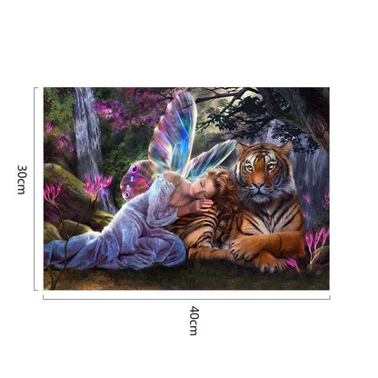 Angel Tiger - Full Round Drill Diamond Painting 40* 30CM