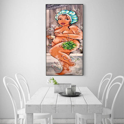 Fat Lady - Full Round Drill Diamond Painting 20*50CM