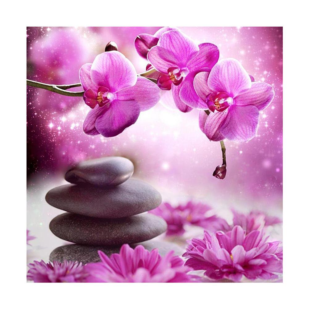 Flower - Full Round Drill Diamond Painting 20*20CM