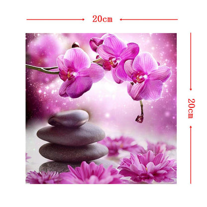 Flower - Full Round Drill Diamond Painting 20*20CM