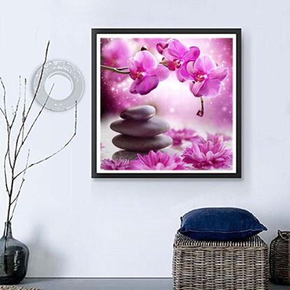 Flower - Full Round Drill Diamond Painting 20*20CM