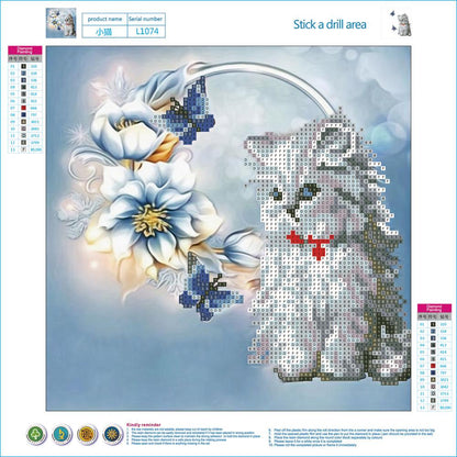 Cat - Full Round Drill Diamond Painting