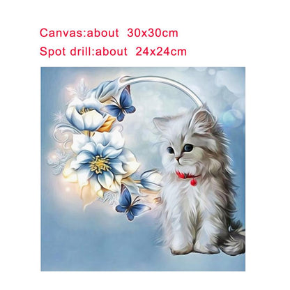 Cat - Full Round Drill Diamond Painting