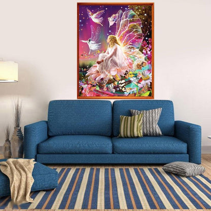 Butterfly Fairy - Full Round Drill Diamond Painting 40*30CM