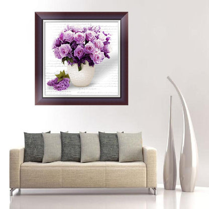 Flower Rose - Full Round Drill Diamond Painting 30*30CM