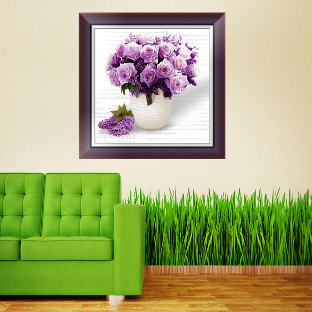 Flower Rose - Full Round Drill Diamond Painting 30*30CM