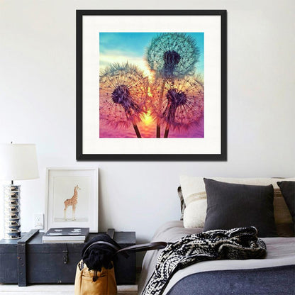 Dandelion - Full Round Drill Diamond Painting 30*30 CM