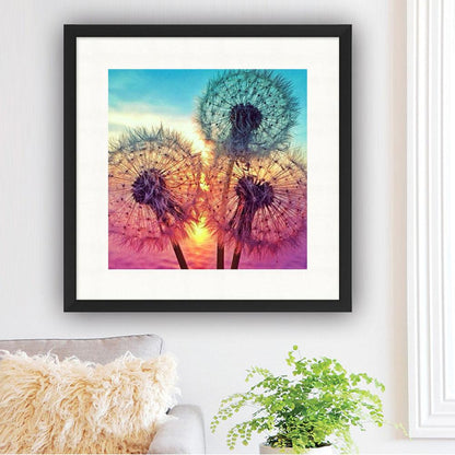 Dandelion - Full Round Drill Diamond Painting 30*30 CM