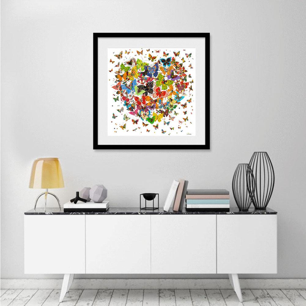 Butterfly Heart - Full Round Drill Diamond Painting 30*30CM