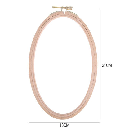 Beech Cross Stitch Machine Frame Embroidery Hoop Ring Sewing Craft Tool(L)