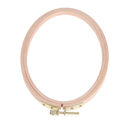 Beech Cross Stitch Machine Frame Embroidery Hoop Ring Sewing Craft Tool(L)