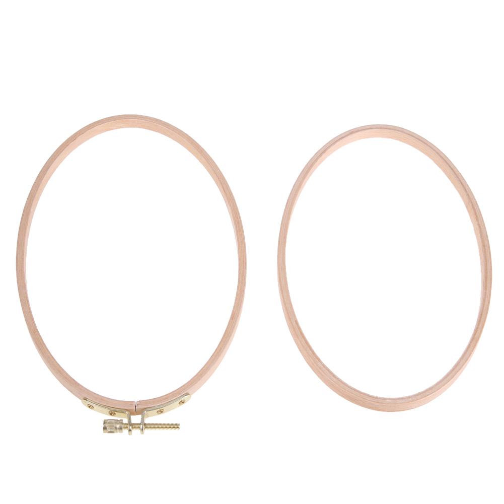 Beech Cross Stitch Machine Frame Embroidery Hoop Ring Sewing Craft Tool(L)