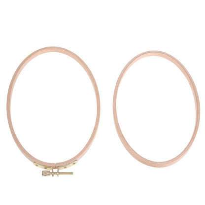 Beech Cross Stitch Machine Frame Embroidery Hoop Ring Sewing Craft Tool(L)