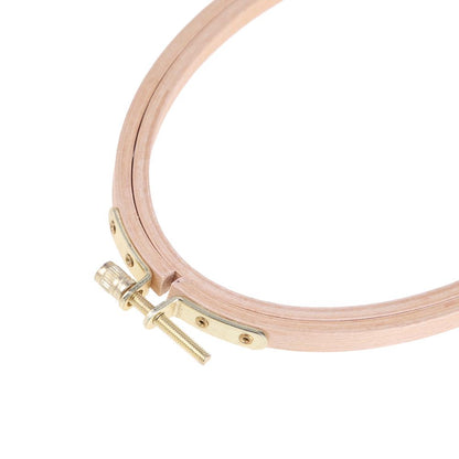 Beech Cross Stitch Machine Frame Embroidery Hoop Ring Sewing Craft Tool(L)