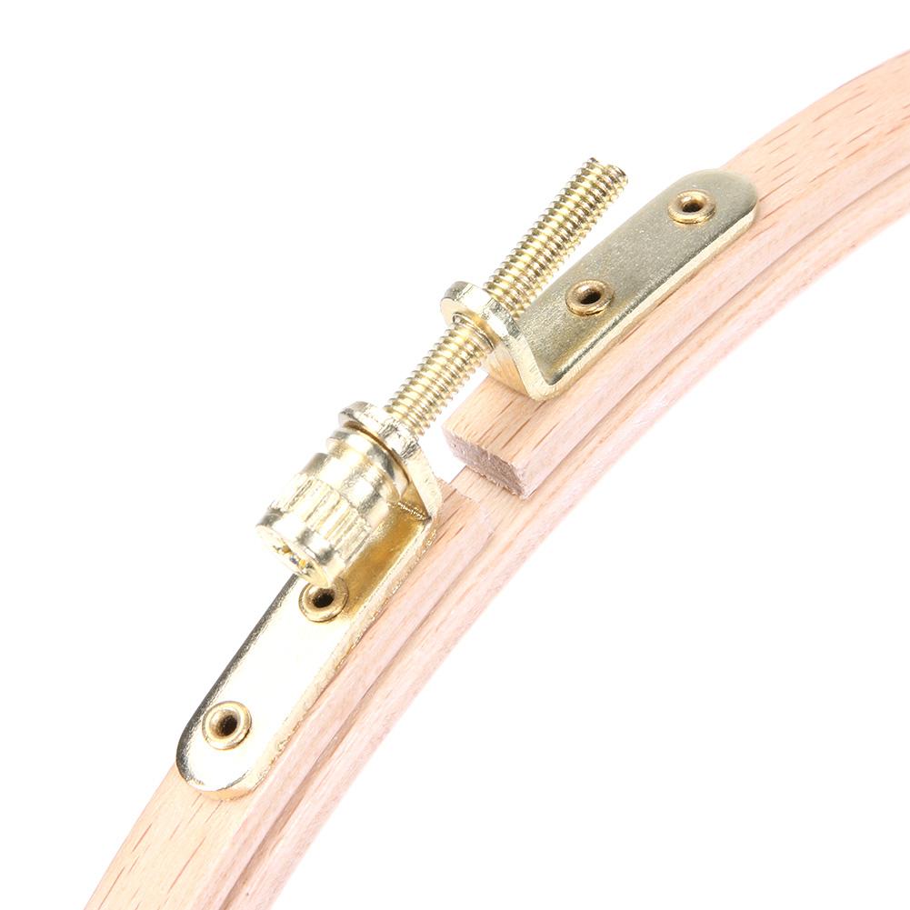 DIY Wooden Cross Stitch Frame Needlework Hoop Ring Embroidery Tool(15.5cm)