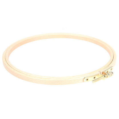 DIY Wooden Cross Stitch Frame Needlework Hoop Ring Embroidery Tool(18cm)