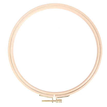 DIY Wooden Cross Stitch Frame Needlework Hoop Ring Embroidery Tool(18cm)