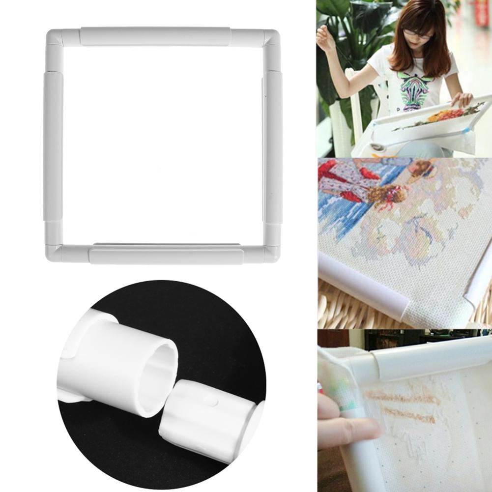 Square Shape Embroidery Frame Craft Cross Stitch Needlework Sewing Hoop(C)
