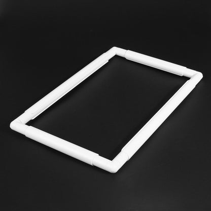 Square Shape Embroidery Frame Craft Cross Stitch Needlework Sewing Hoop(D)