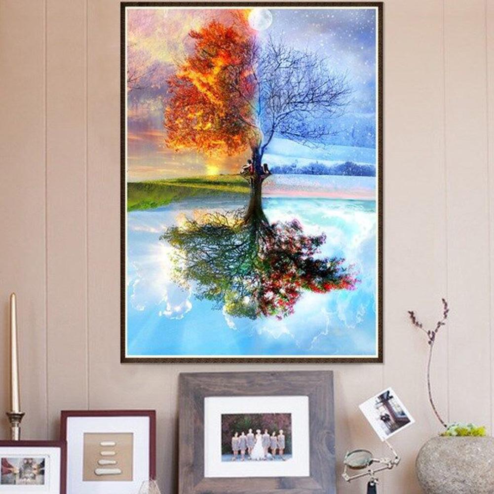 Tree - Full Round Drill Diamond Painting 40*30 CM