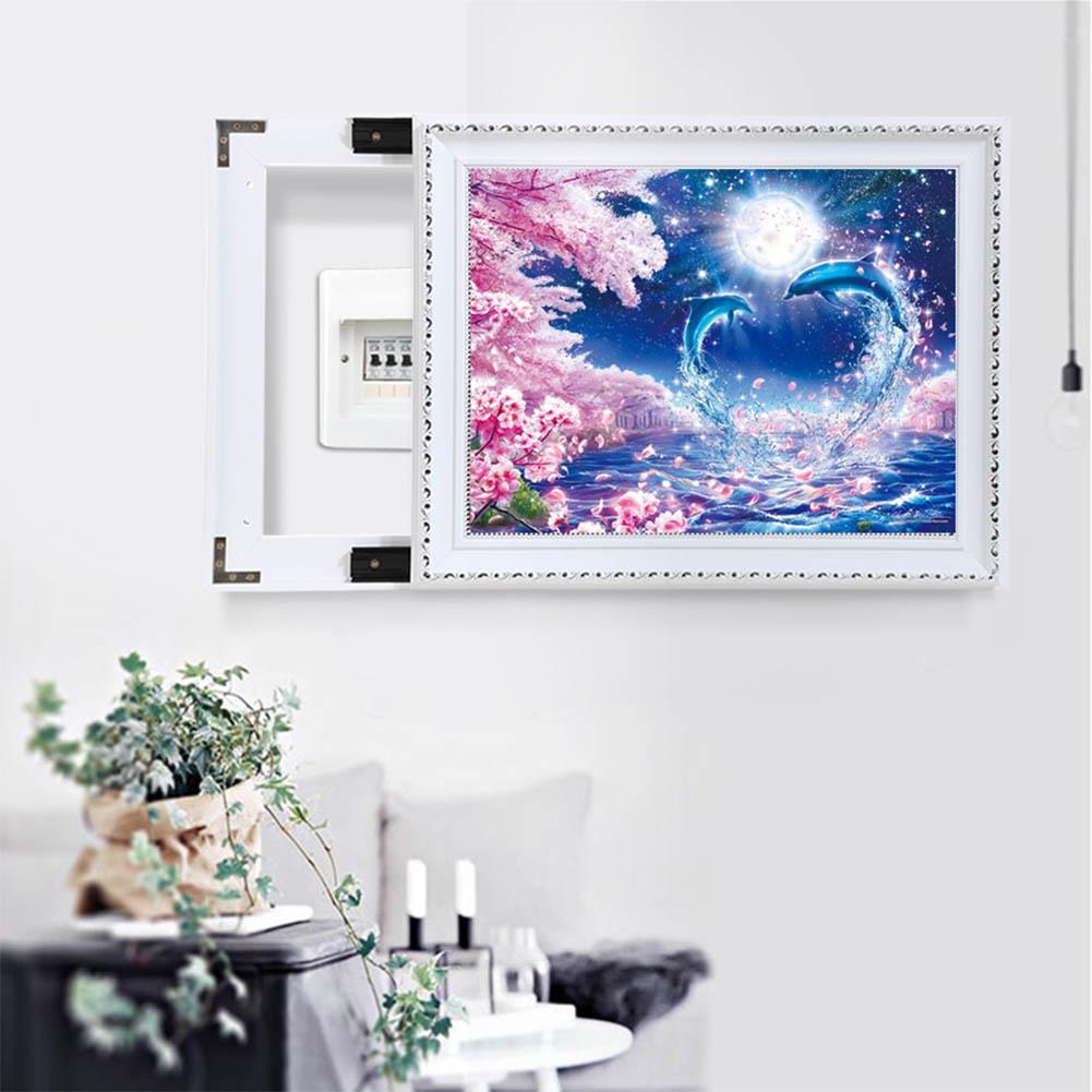 Dolphin - Full Round Drill Diamond Painting 30*40CM