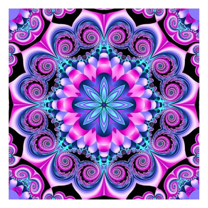 Geometric Flower - Full Square Drill Diamond Painting 30*30CM