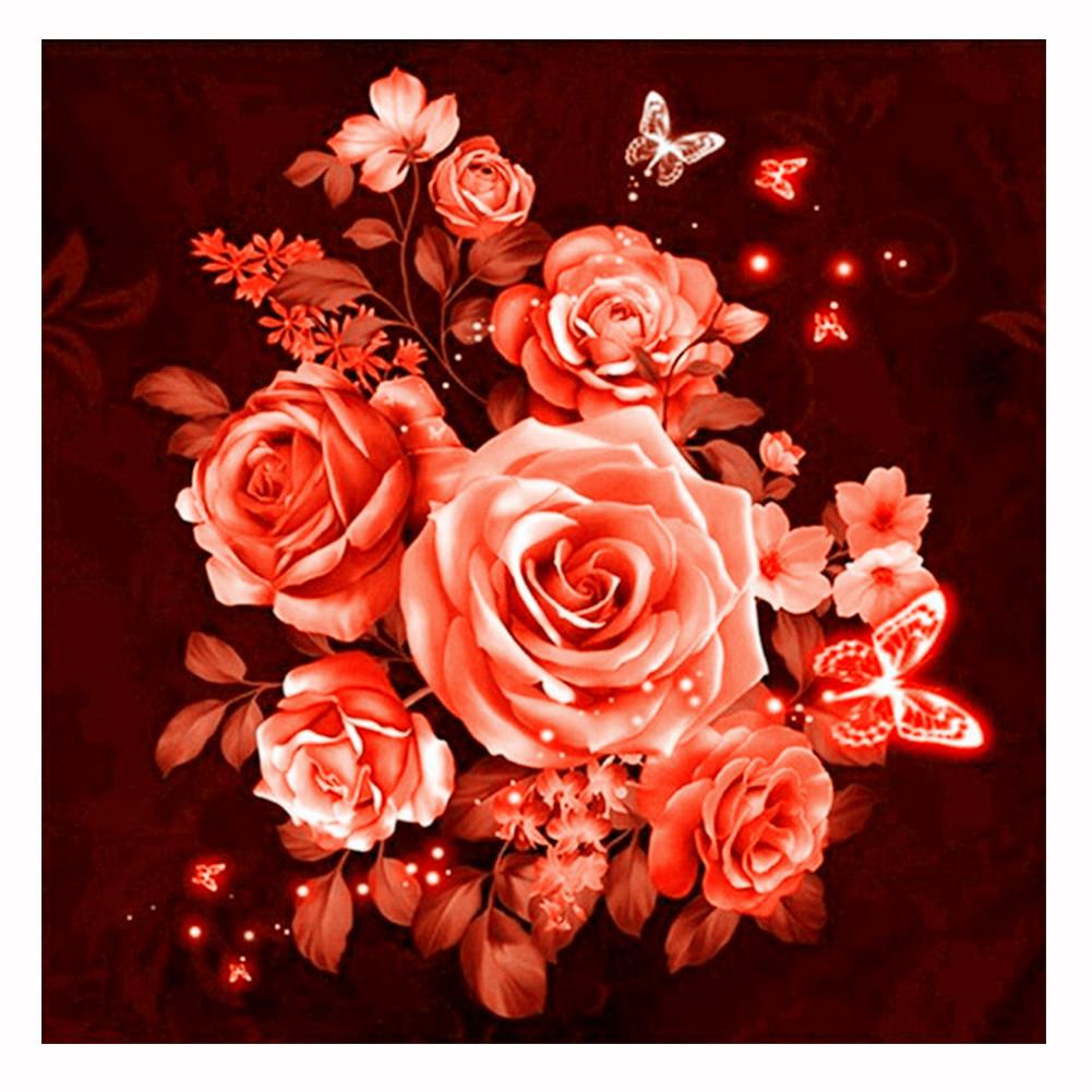 Rose - Full Round Drill Diamond Painting 30*30CM