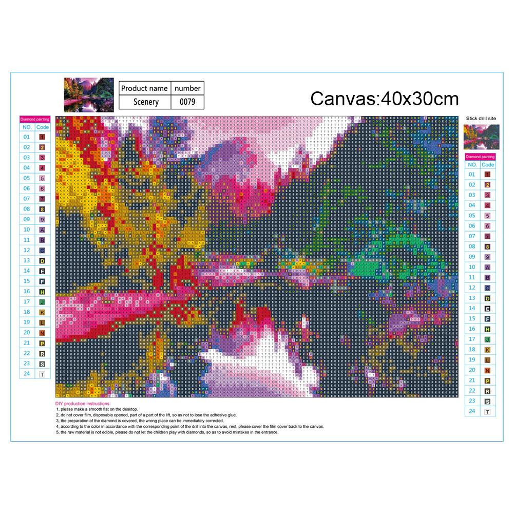 River Scenery - Full Round Drill Diamond Painting 40*30 CM
