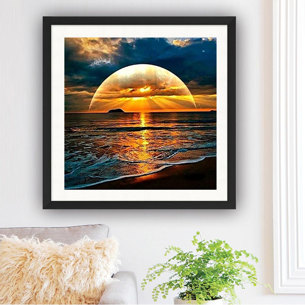 Sun Sea - Full Round Drill Diamond Painting 30*30 CM