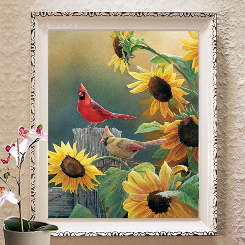 Birds - Full Round Drill Diamond Painting 25*30CM