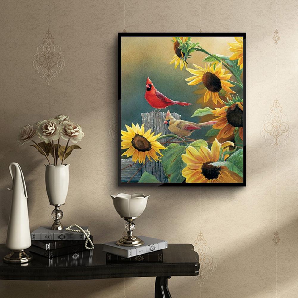 Birds - Full Round Drill Diamond Painting 25*30CM