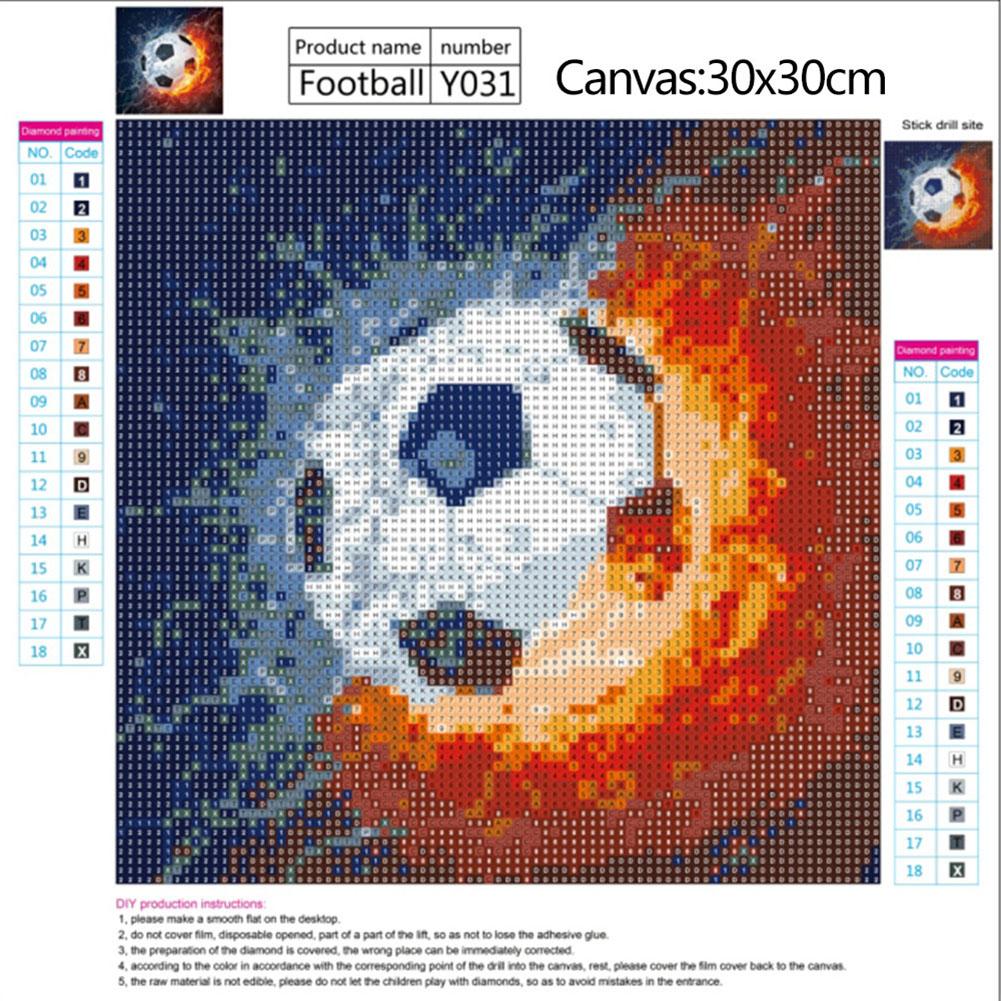 Football - Full Round Drill Diamond Painting 30*30 CM