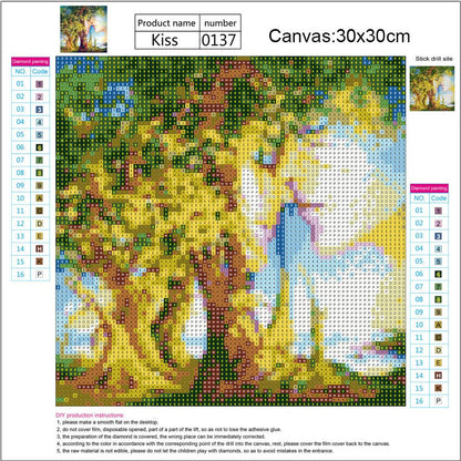 Lover Tree - Full Round Drill Diamond Painting 30*30 CM