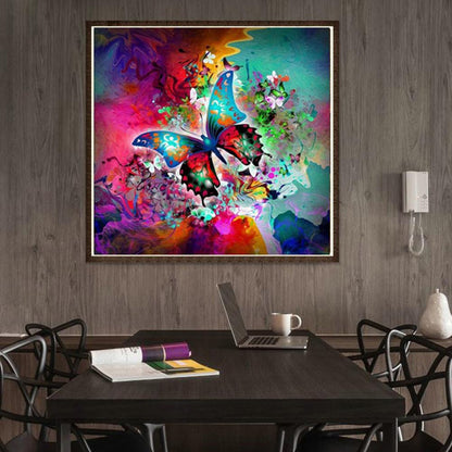 Butterfly - Full Round Drill Diamond Painting 30*30 CM