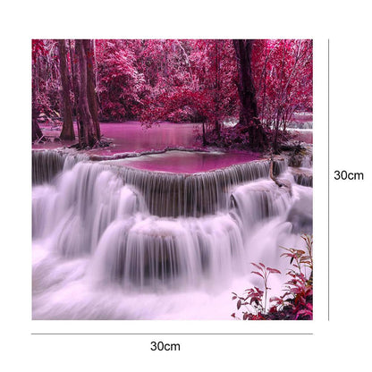Waterfall - Full Round Drill Diamond Painting 30*30 CM