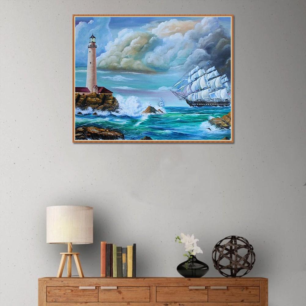 Sea - Full Round Drill Diamond Painting 30*25CM