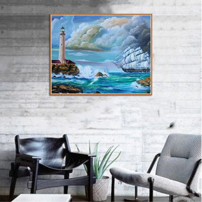 Sea - Full Round Drill Diamond Painting 30*25CM