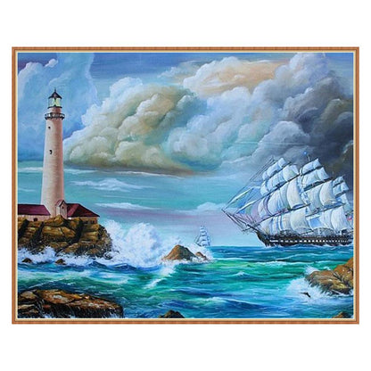 Sea - Full Round Drill Diamond Painting 30*25CM