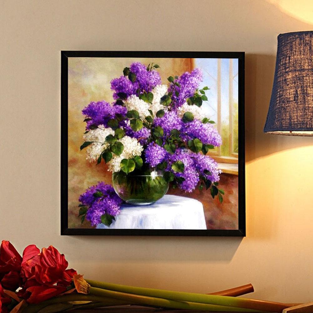 Flower ? - Full Square Drill Diamond Painting 30*30CM