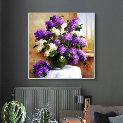 Flower ? - Full Square Drill Diamond Painting 30*30CM