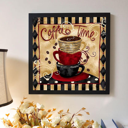 Retro Coffee - Full Round Drill Diamond Painting 30*30CM