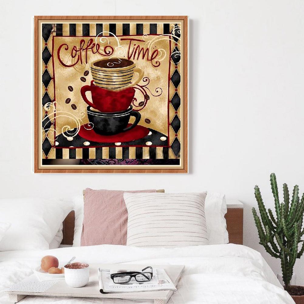 Retro Coffee - Full Round Drill Diamond Painting 30*30CM