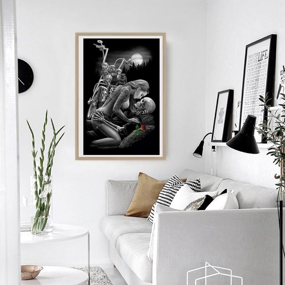 Beauty Skull - Full Round Drill Diamond Painting 40*30CM