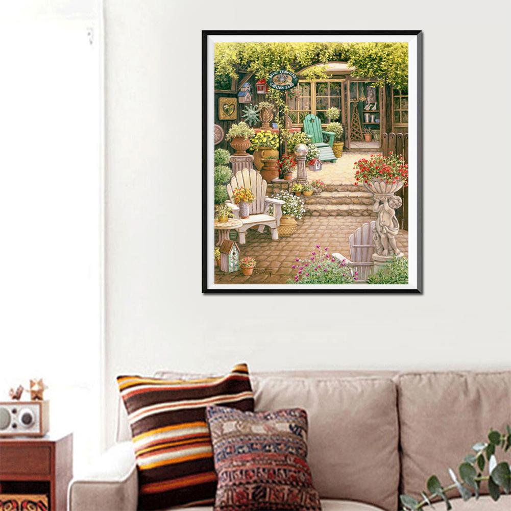 Quiet Yard - Full Round Drill Diamond Painting 25*30CM