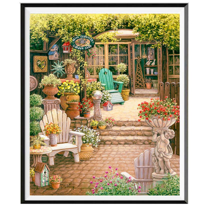 Quiet Yard - Full Round Drill Diamond Painting 25*30CM