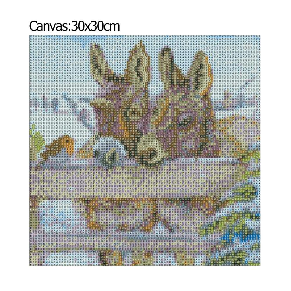 Donkey - Full Round Drill Diamond Painting 30*30CM